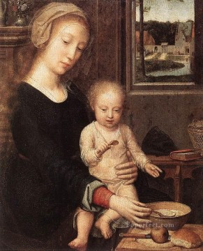 Soup Painting - The Madonna of the Milk Soup wga Gerard David